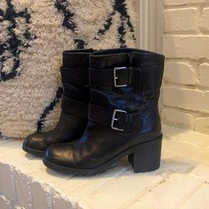 Sam Edelman Black Heel moto Boot